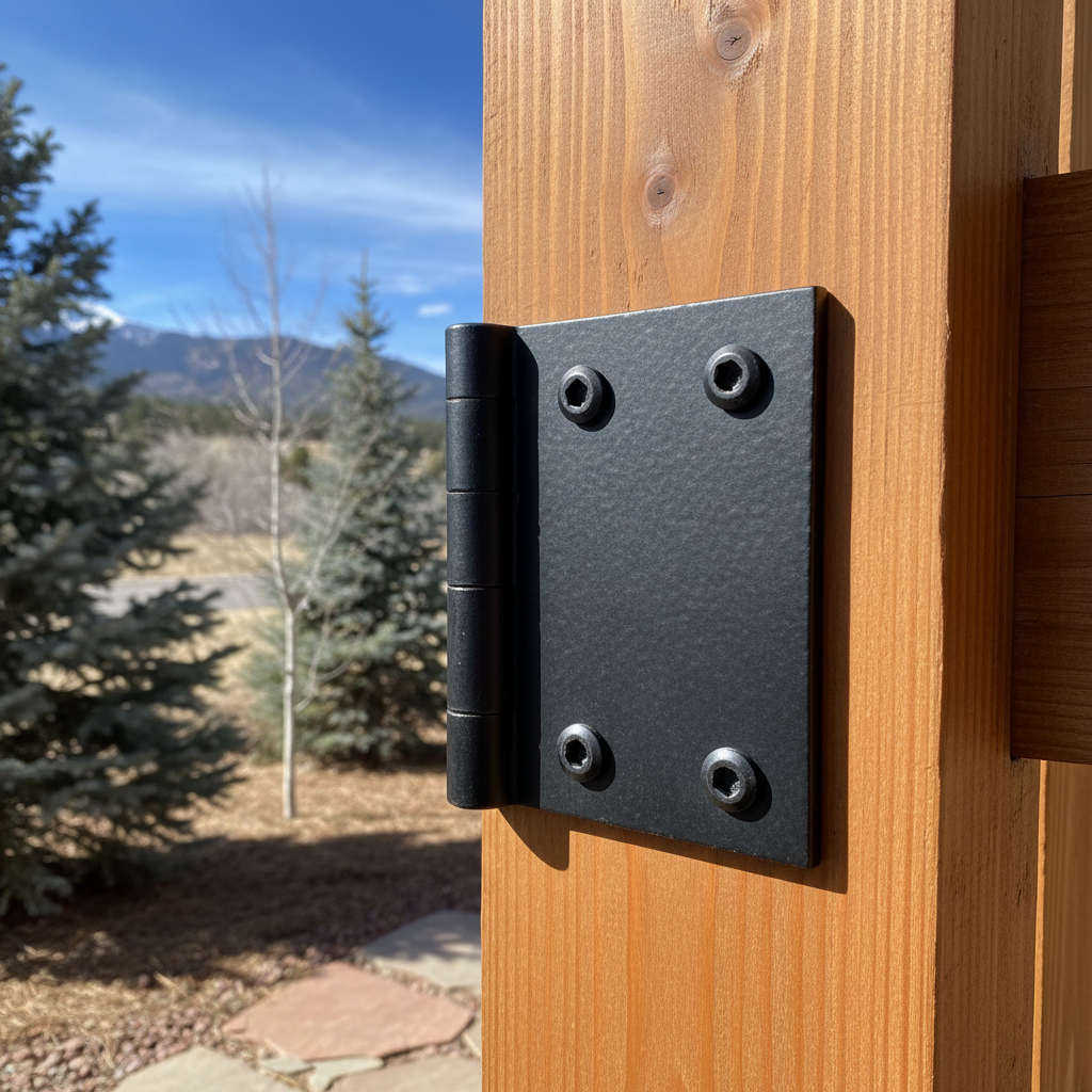 Completed gate installation work at a residential property in Boulder, CO