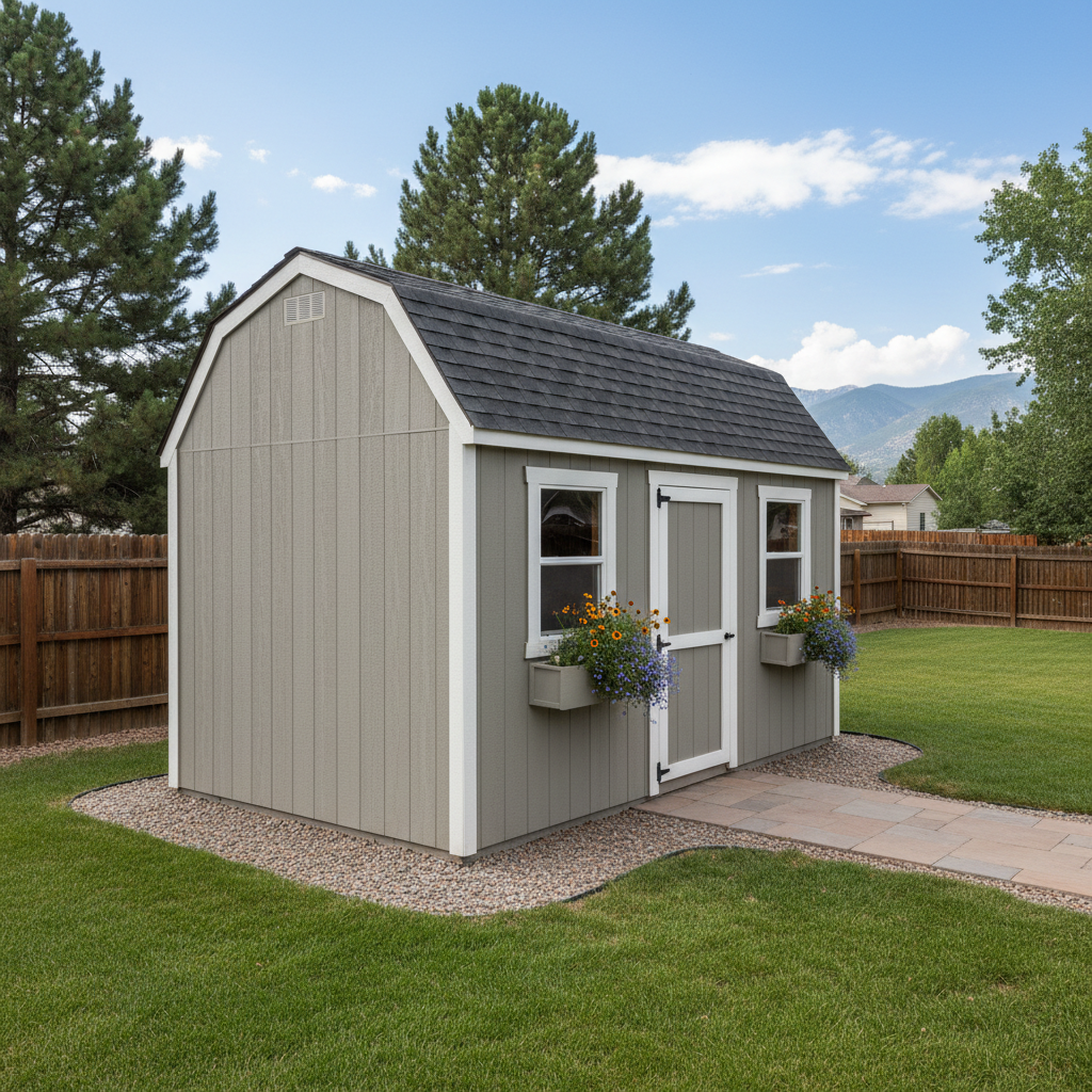 Completed custom shed design work at a residential property in Fort Collins, CO