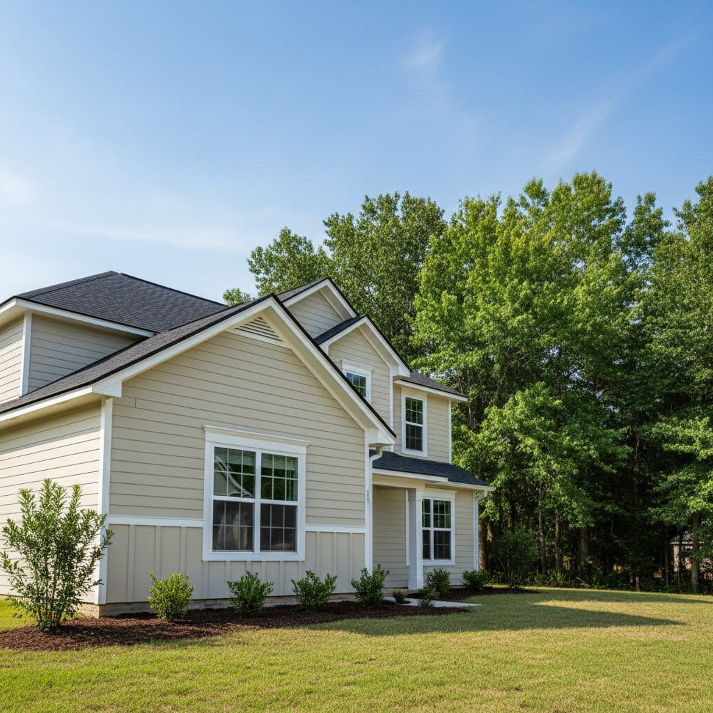 Completed water damage repair work at a residential property in Charlotte, NC