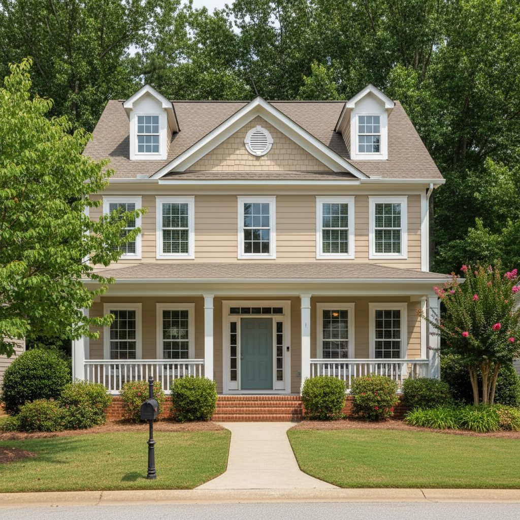 Completed color consultation work at a residential property in Fayetteville, NC
