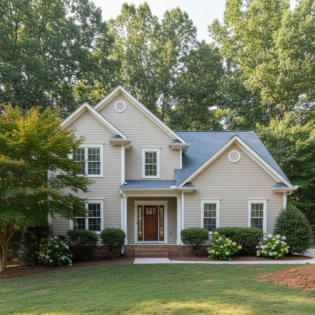 Completed water damage repair work at a residential property in Lexington, NC