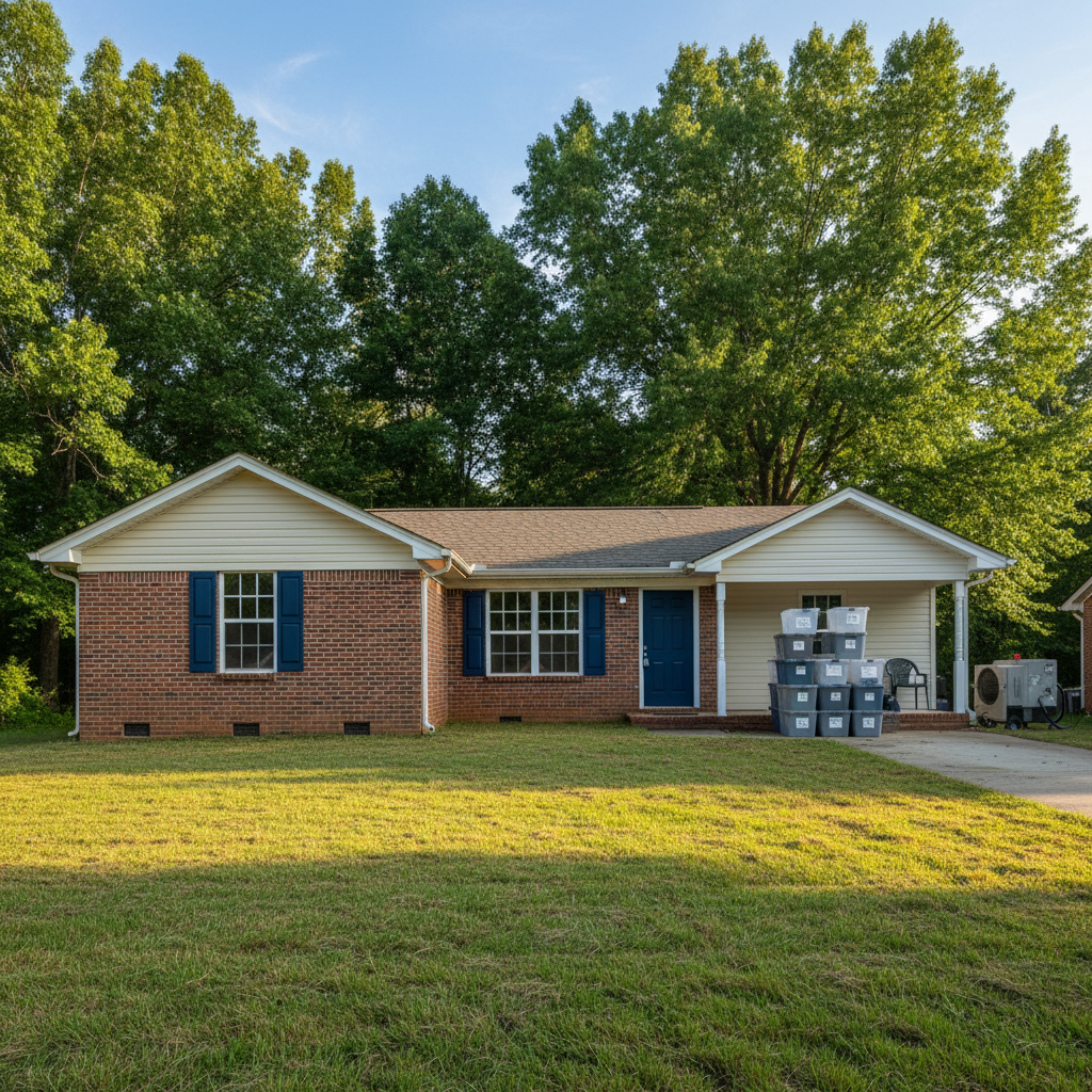 Completed content pack-out and restoration work at a residential property in Eastover, NC