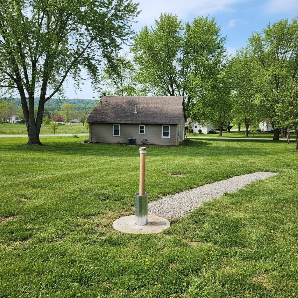 Completed environmental drilling work at a residential property in Akron, OH