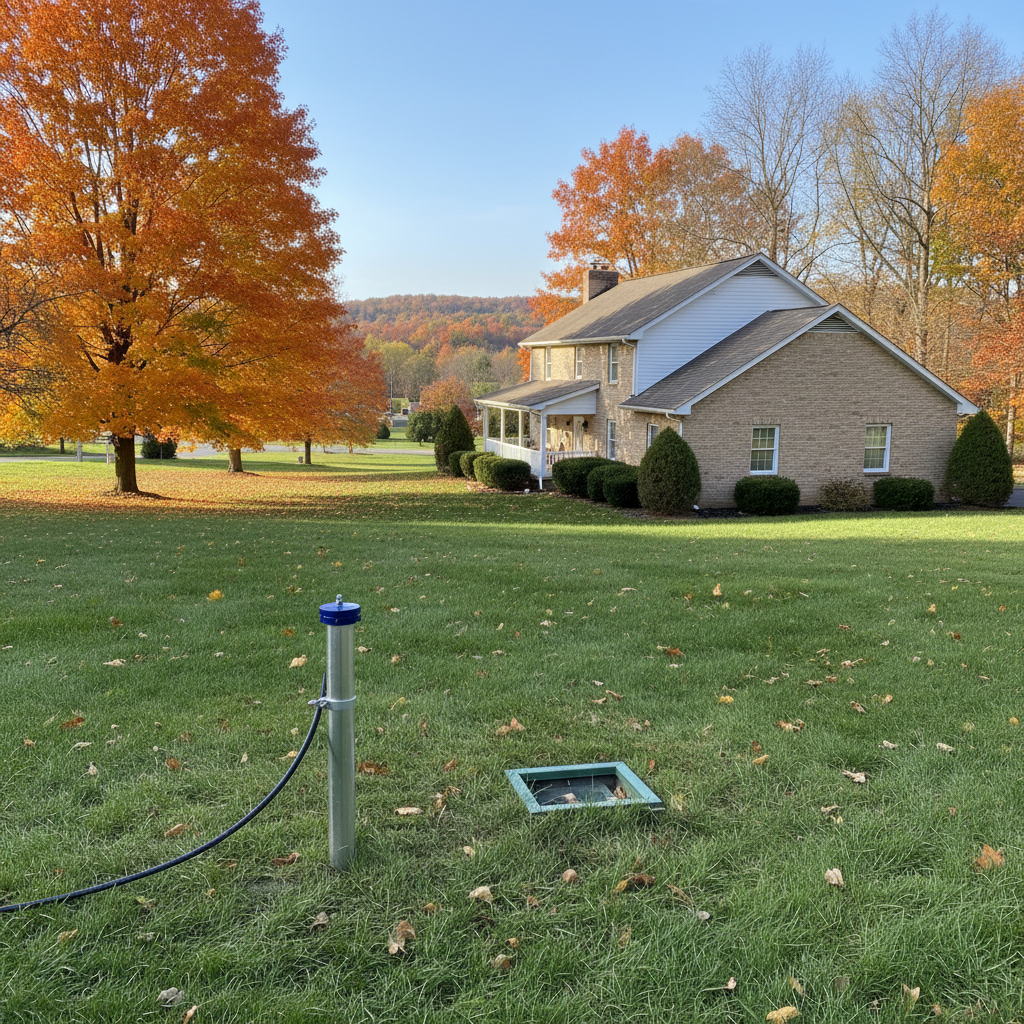 Completed well drilling work at a residential property in Akron, OH