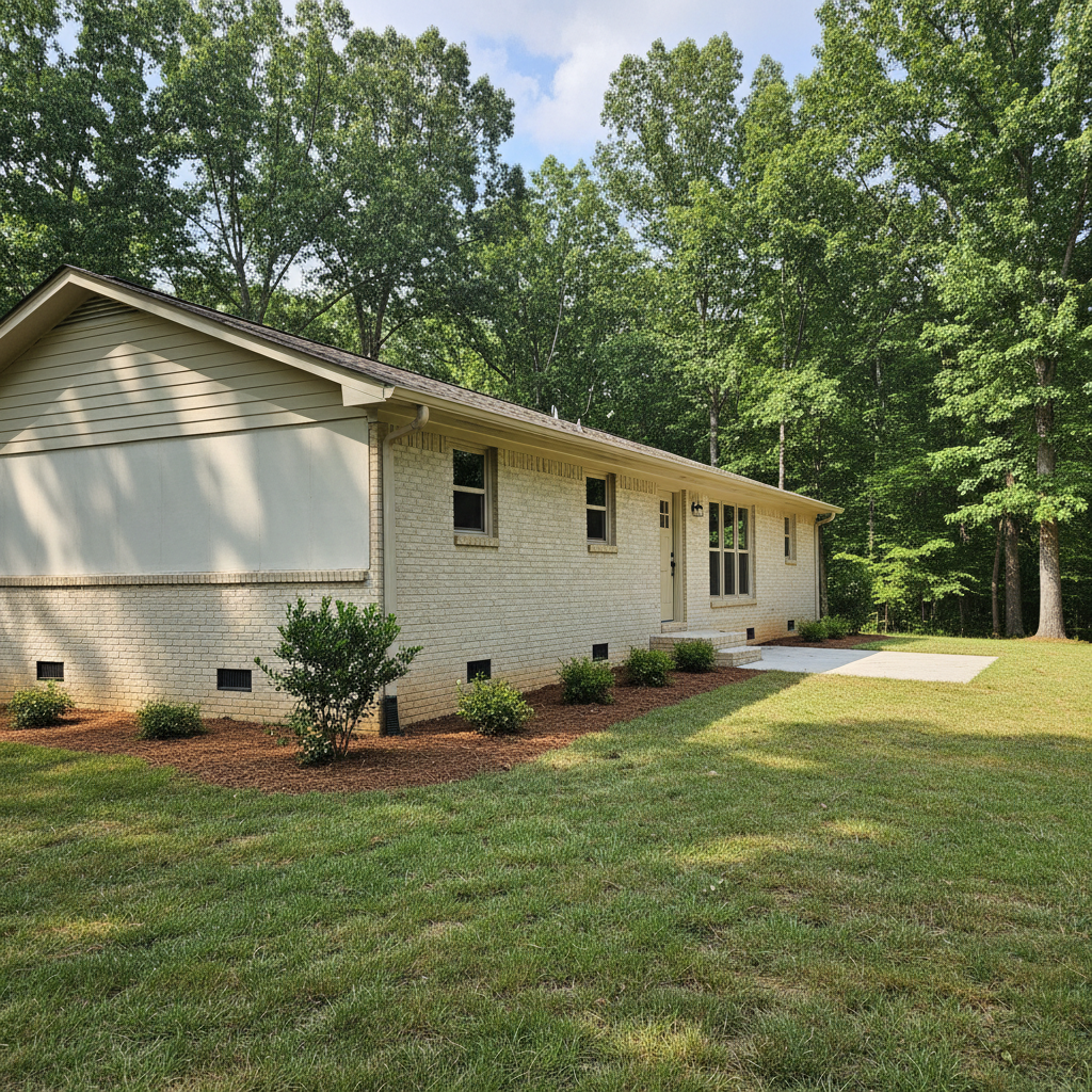 Completed water damage repair work at a residential property in Eastover, NC