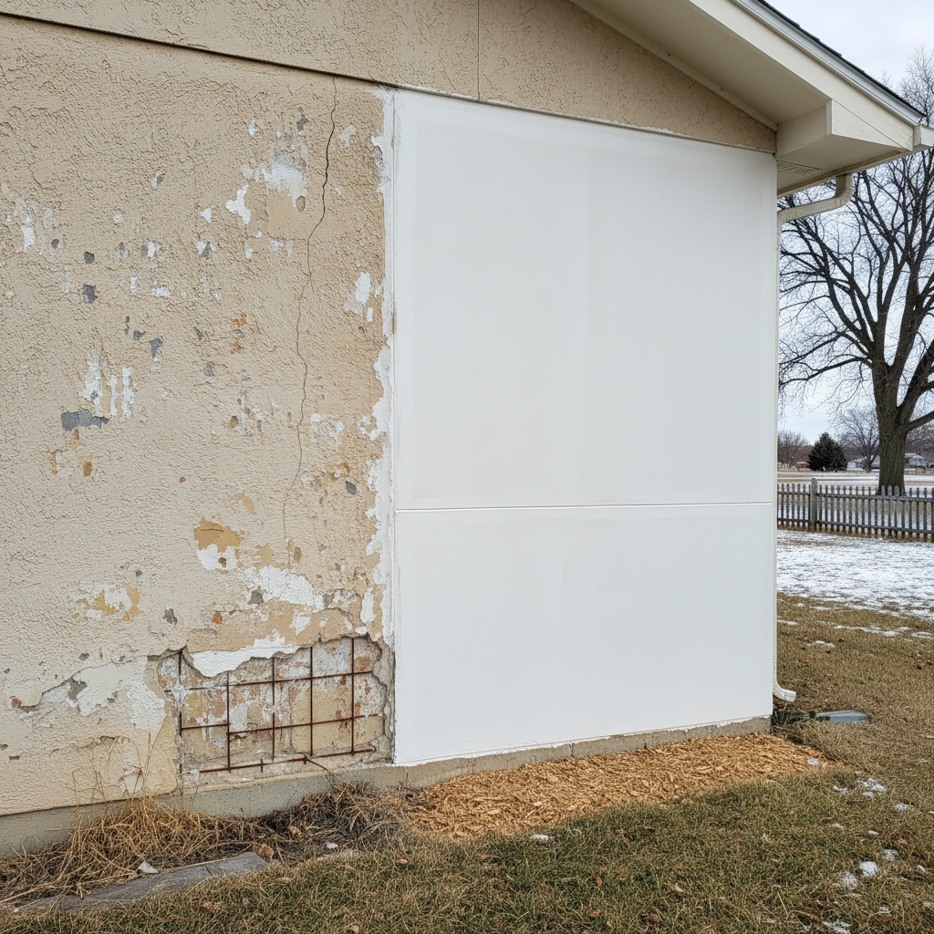 Completed drywall repair and painting work at a residential property in Fargo, ND