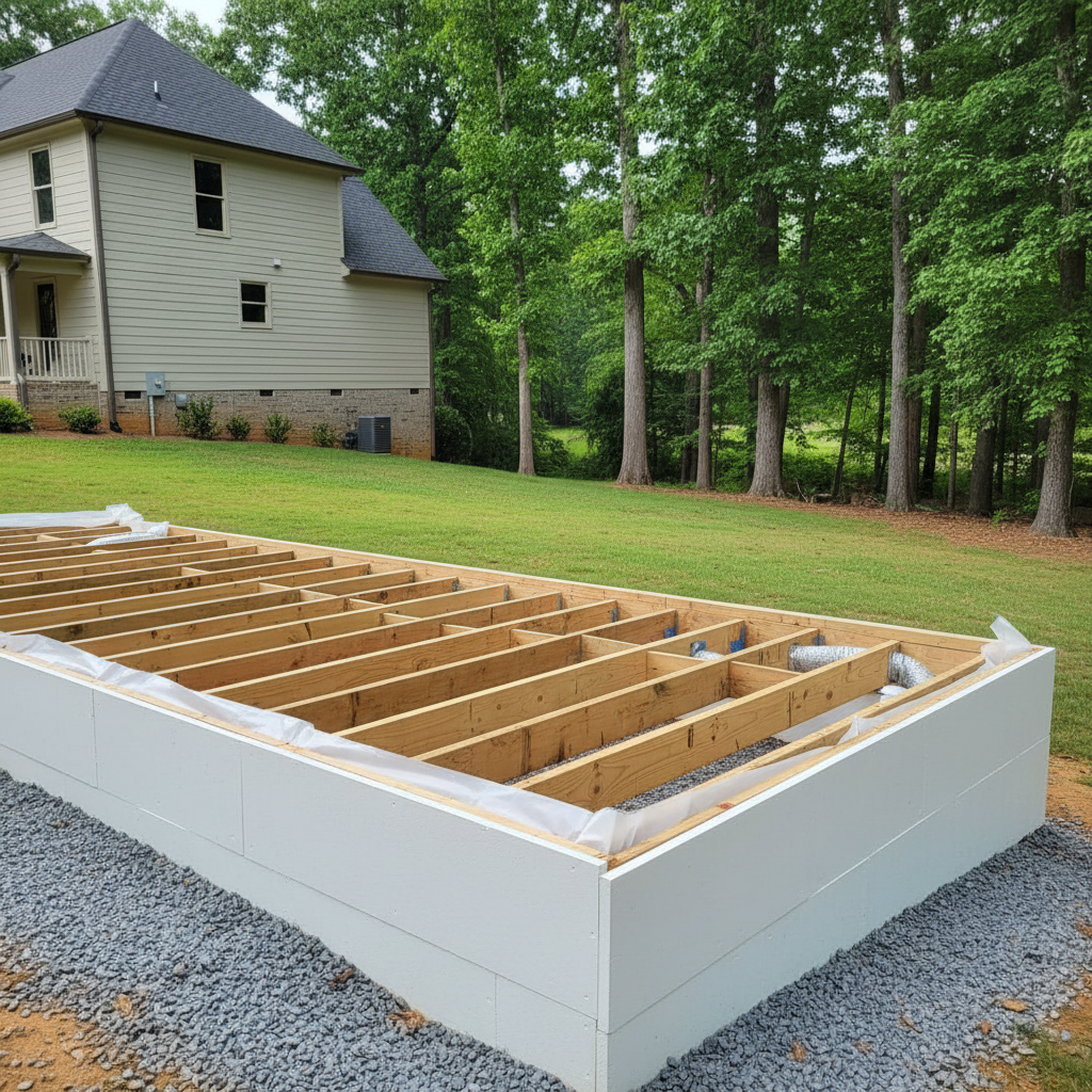 Completed mold remediation work at a residential property in Charlotte, NC