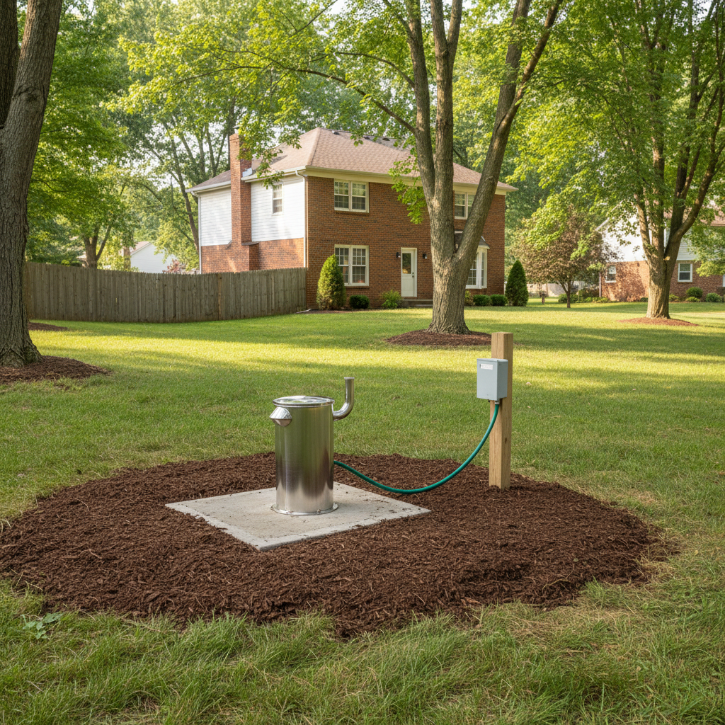 Completed well maintenance work at a residential property in Akron, OH