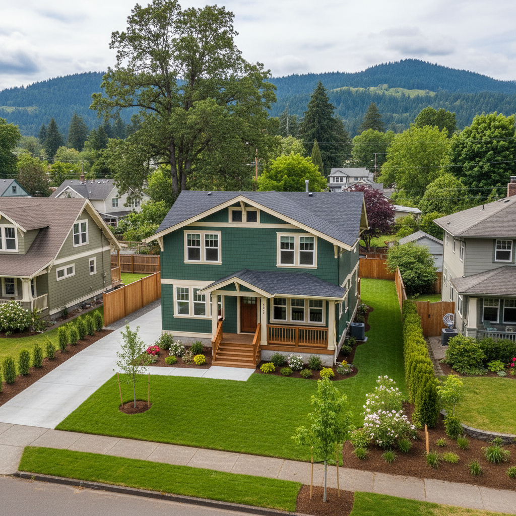 Completed flood damage restoration work at a residential property in Canby, OR