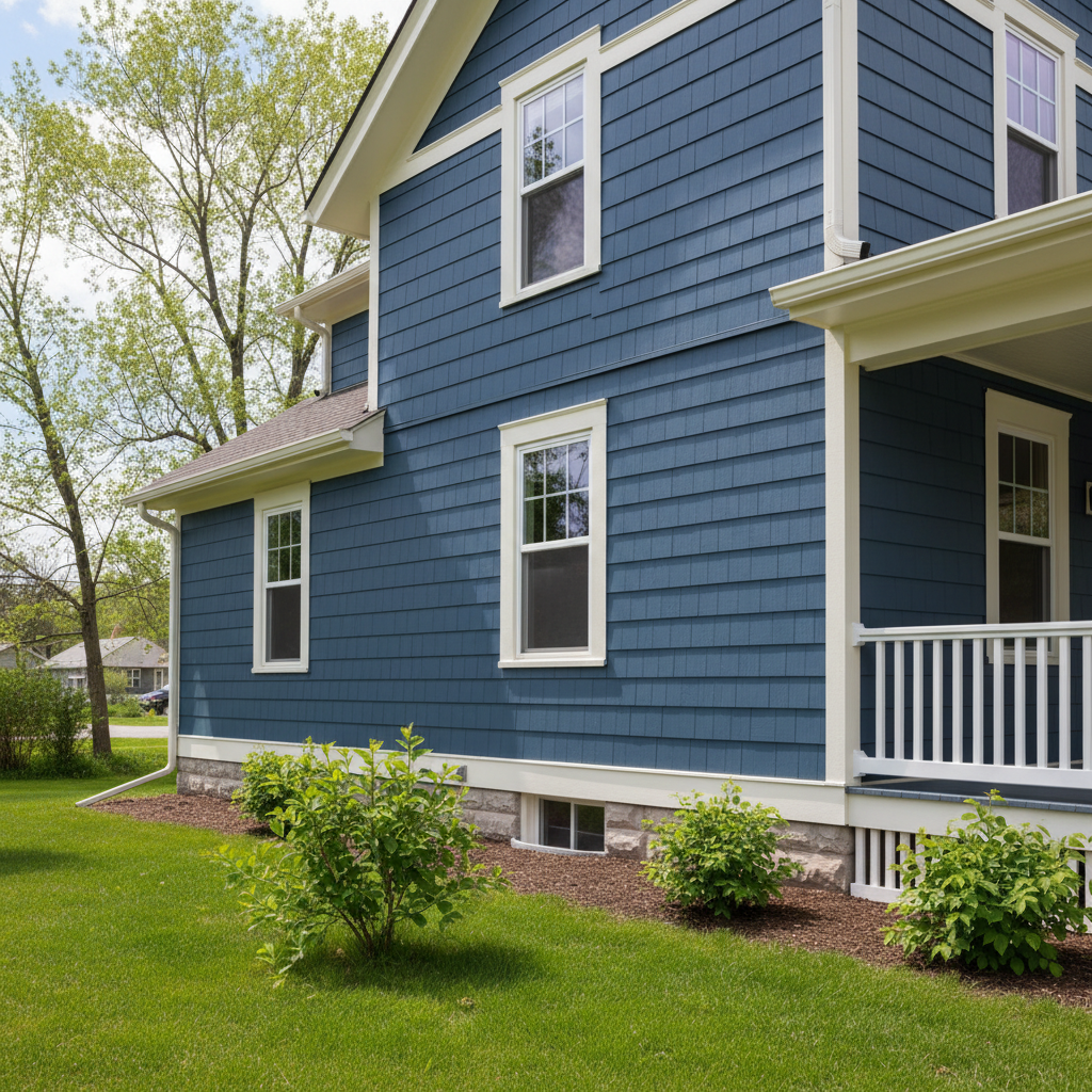 Completed exterior painting work at a residential property in Fargo, ND