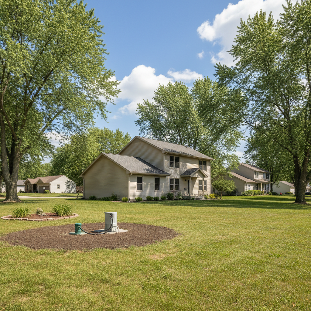 Completed water testing work at a residential property in Akron, OH