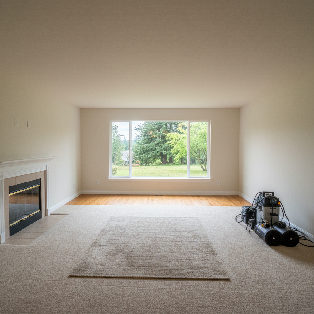 Completed water damage cleanup work at a residential property in Canby, OR