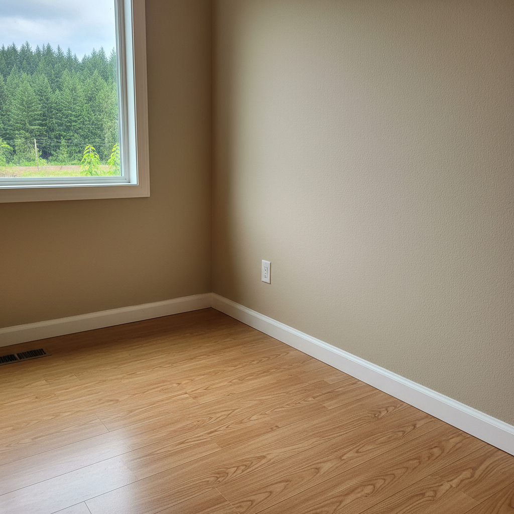 Completed flood damage restoration work at a residential property in Canby, OR