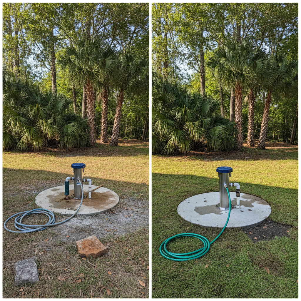 Completed environmental drilling work at a residential property in Summerville, SC