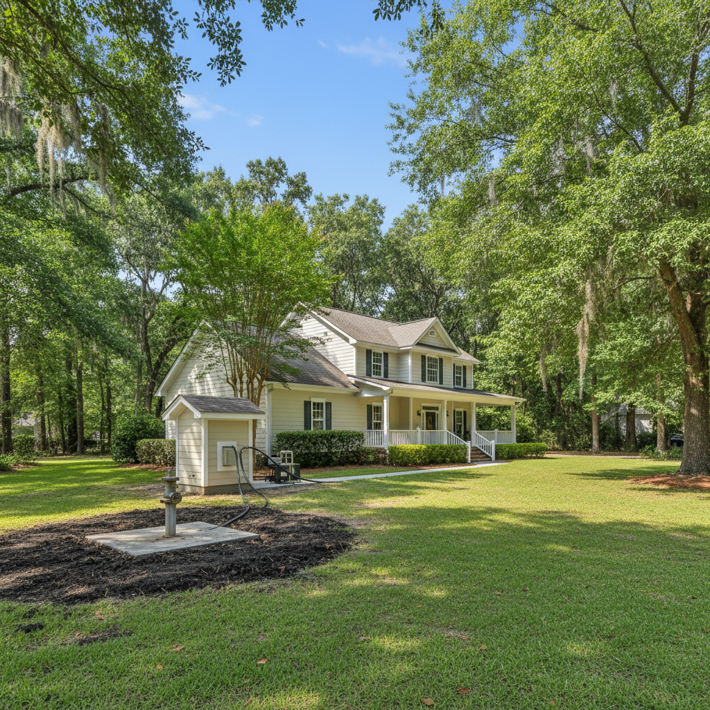 Completed well drilling work at a residential property in Summerville, SC