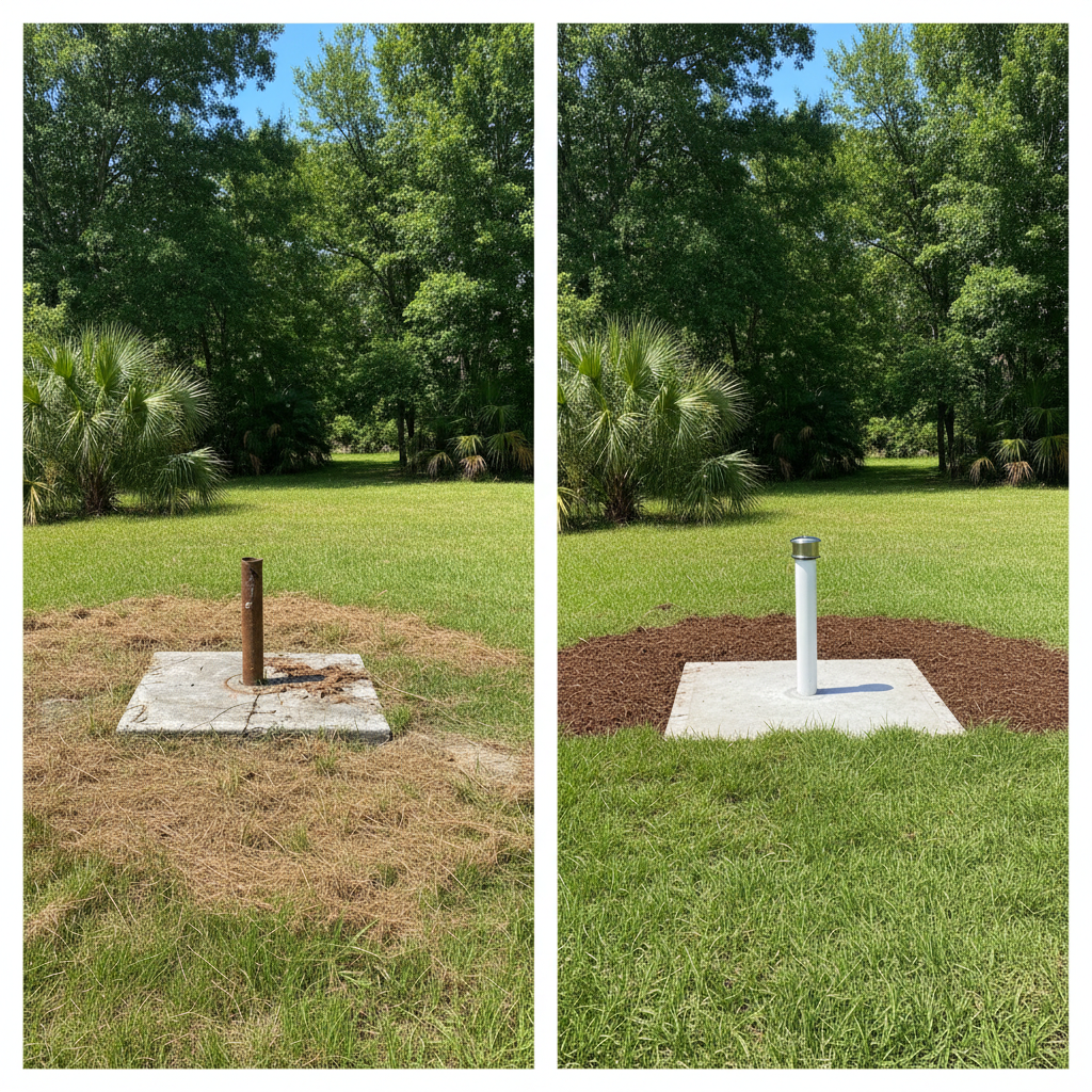 Completed environmental drilling work at a residential property in Summerville, SC