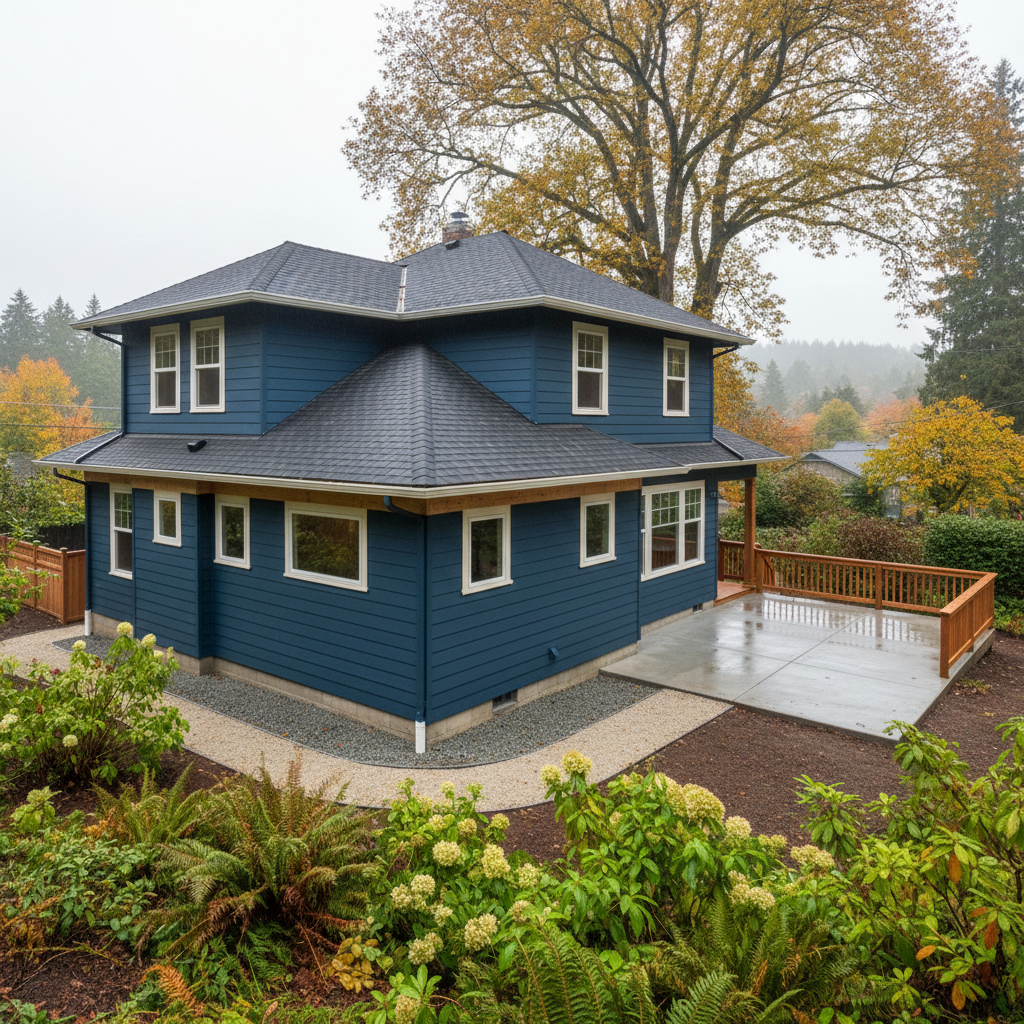 Completed water damage repair work at a residential property in Portland, OR