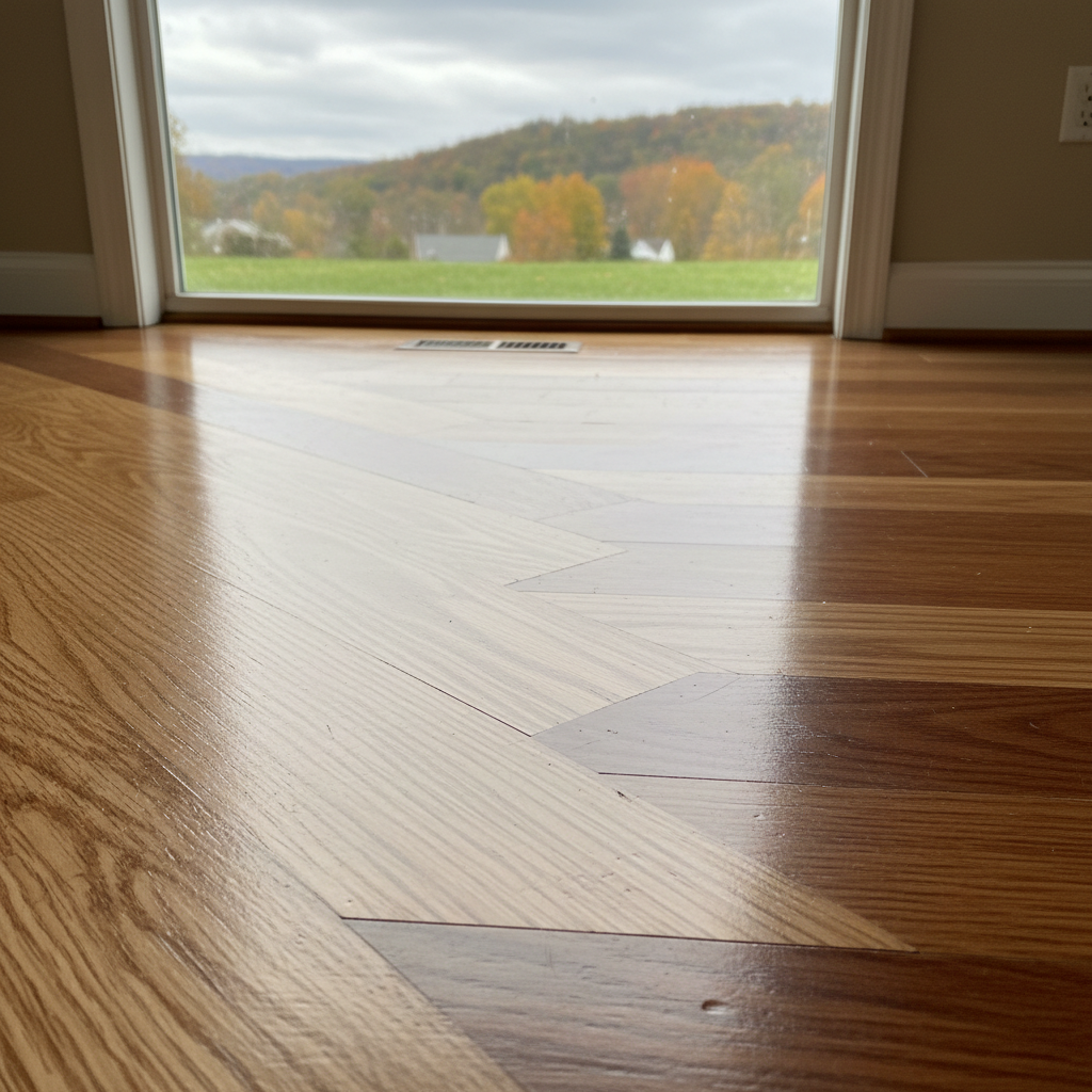 Completed flood damage restoration work at a residential property in Pittsburgh, PA