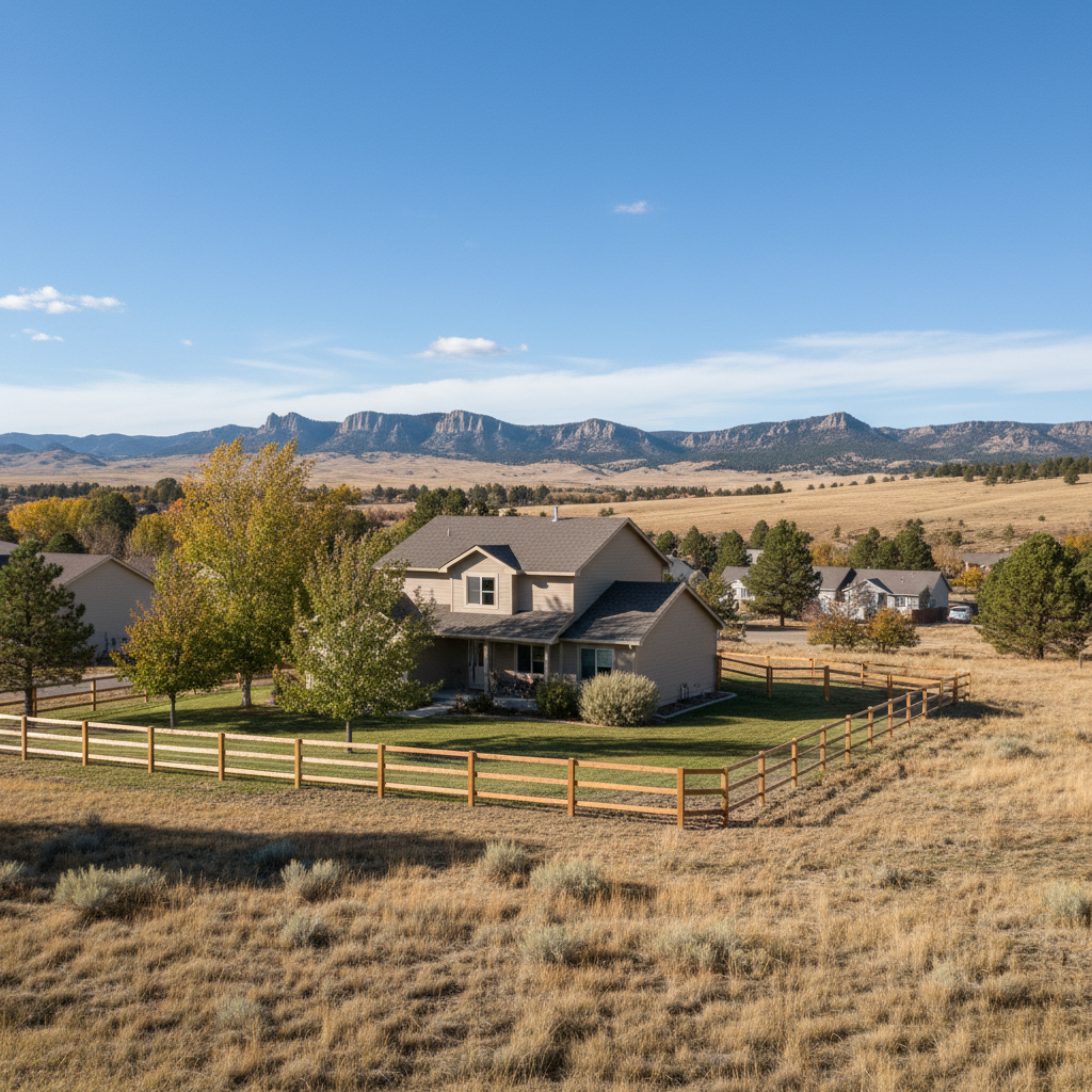 Completed farm fencing work at a residential property in Rapid City, SD