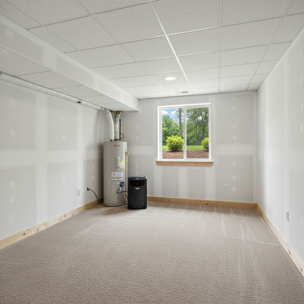 Completed mold remediation work at a residential property in Pittsburgh, PA