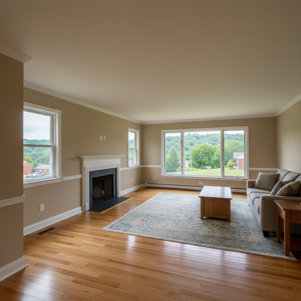 Completed structural drying work at a residential property in Pittsburgh, PA