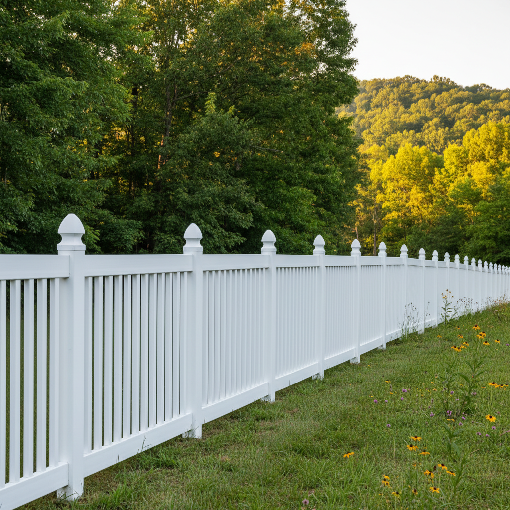 Completed farm fencing work at a residential property in Sevierville, TN