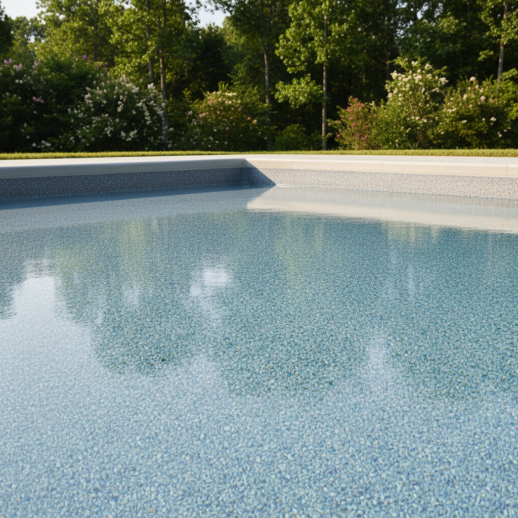 Completed new pool construction work at a residential property in Knoxville, TN