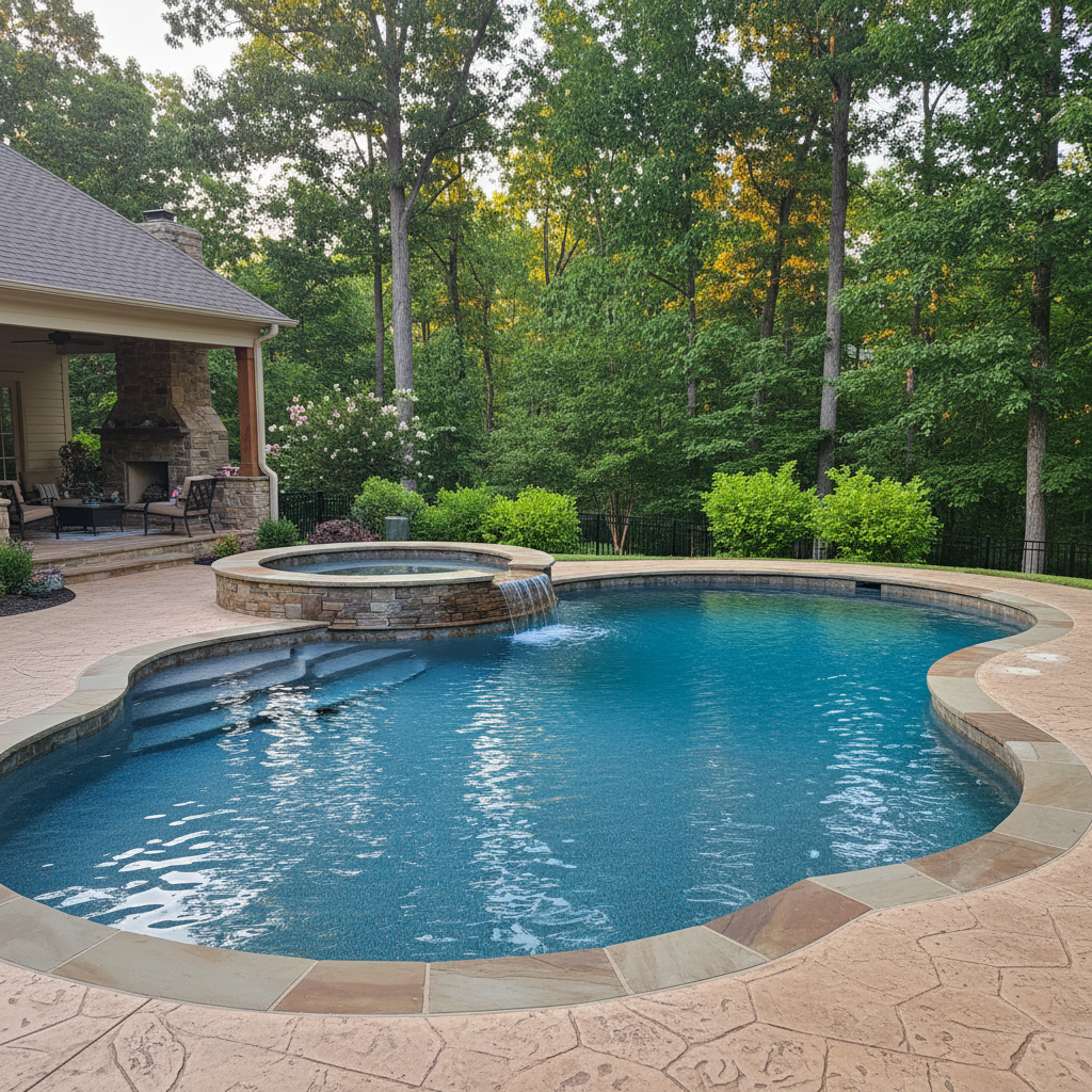 Completed pool design consultation work at a residential property in Knoxville, TN