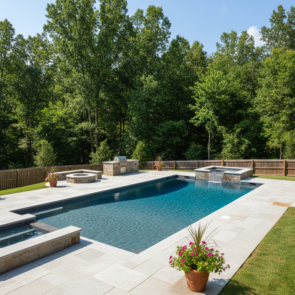 Completed pool design consultation work at a residential property in Maryville, TN