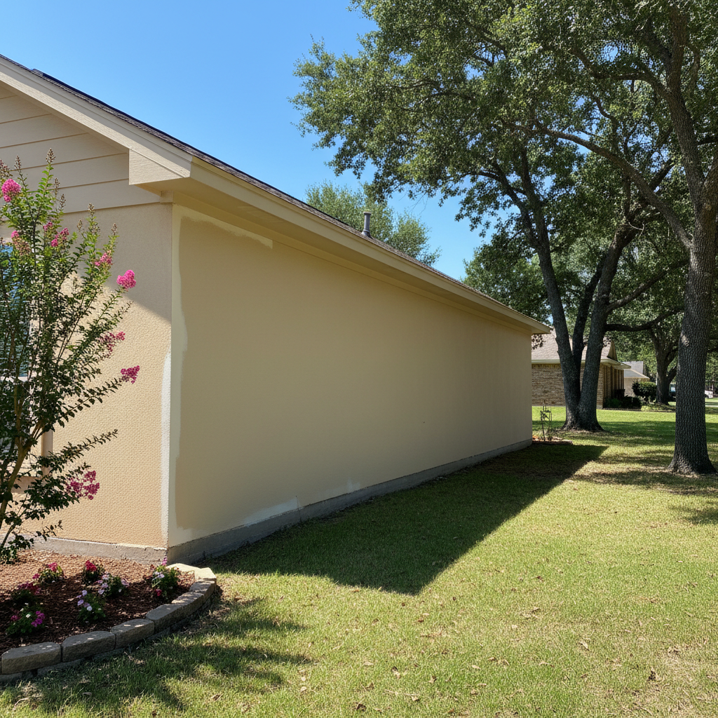 Completed drywall repair and painting work at a residential property in McKinney, TX