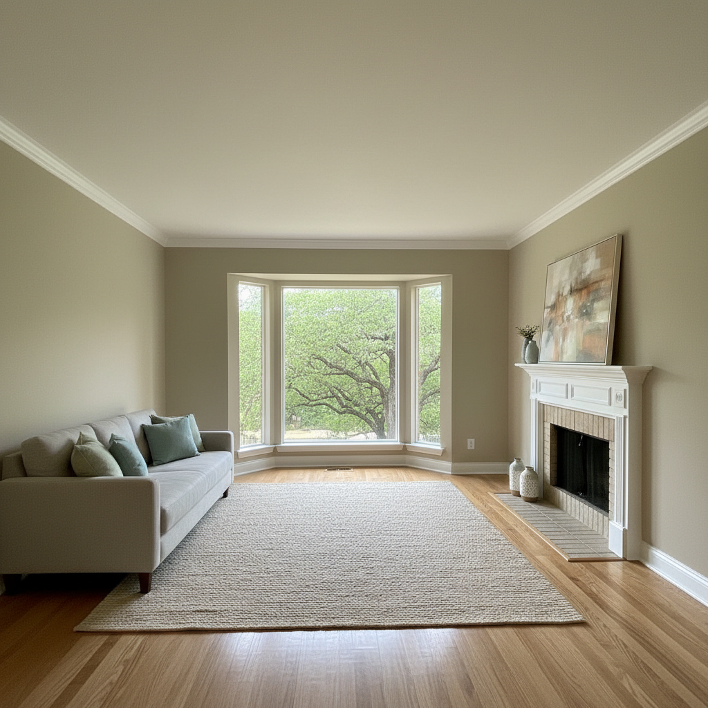 Completed interior painting work at a residential property in McKinney, TX