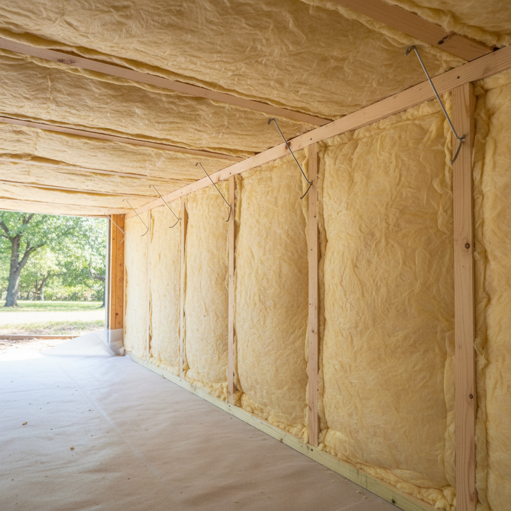 Completed crawl space insulation work at a residential property in Midlothian, TX