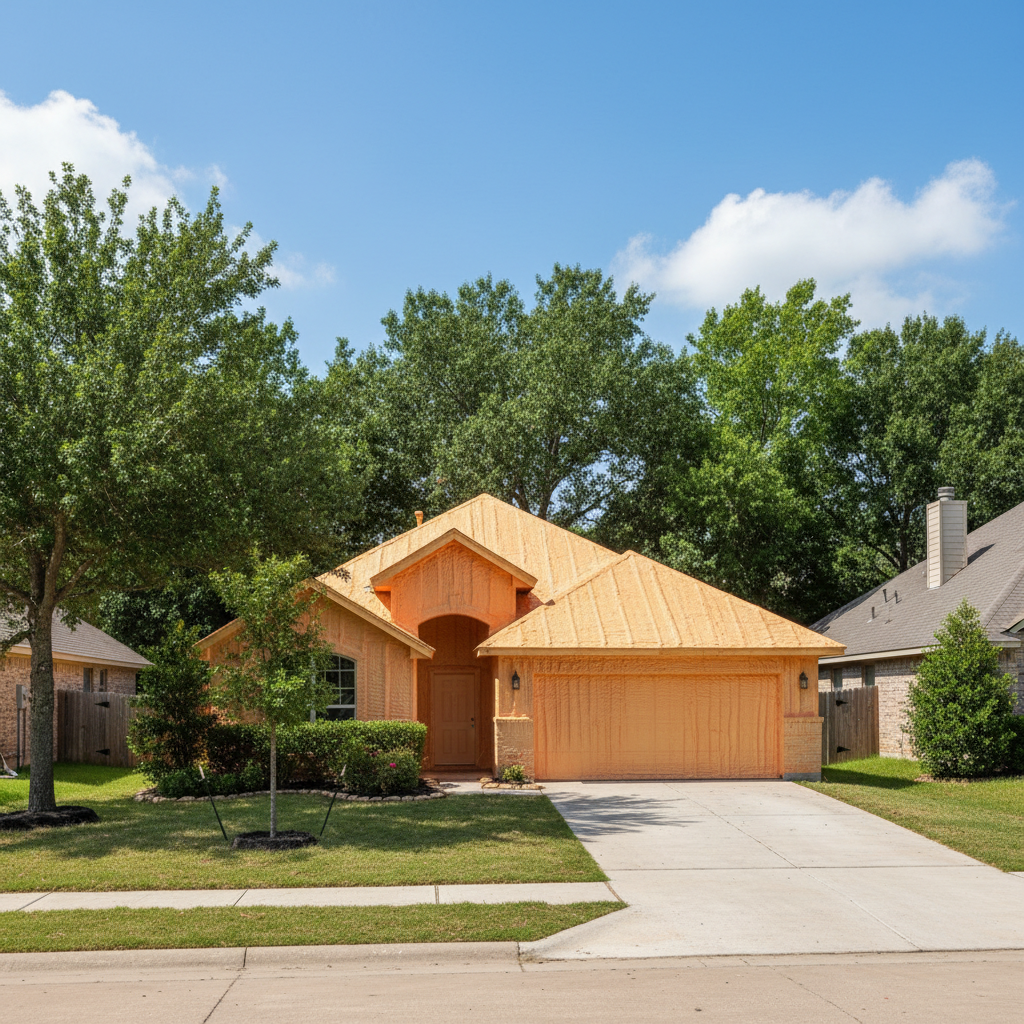 Completed closed cell spray foam work at a residential property in Mansfield, TX