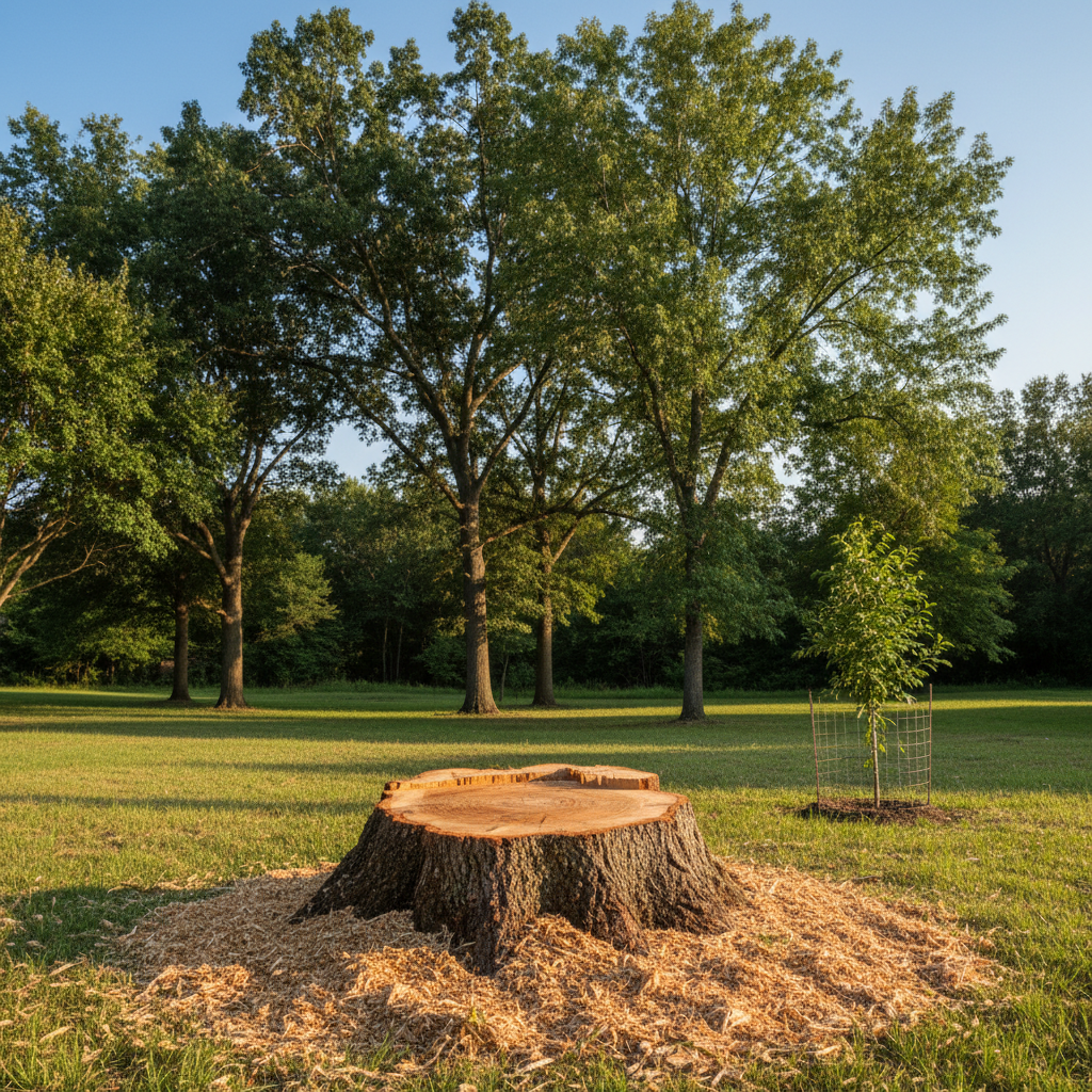 Completed tree health & care work at a residential property in Beaumont, TX