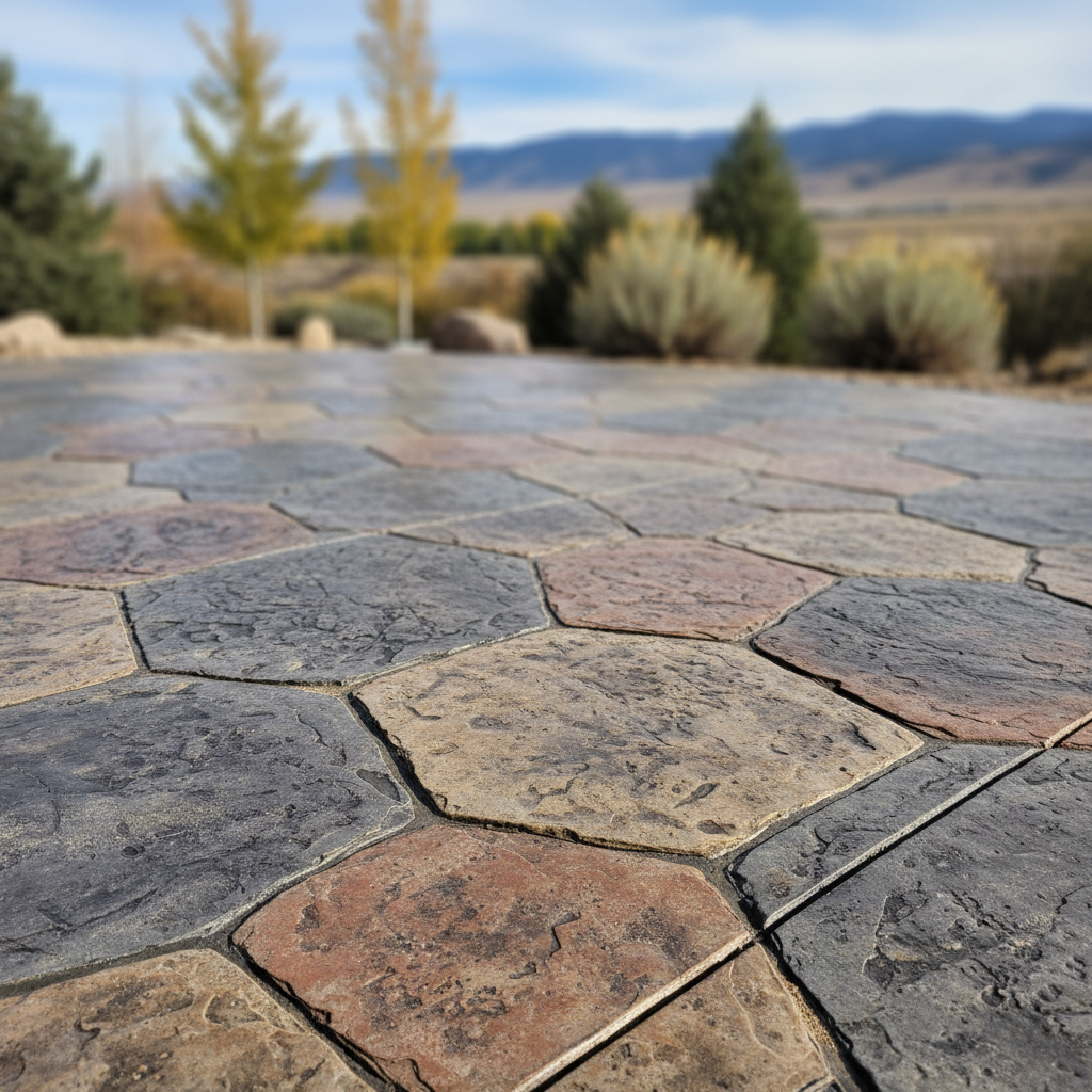 Completed concrete installation work at a residential property in Logan, UT