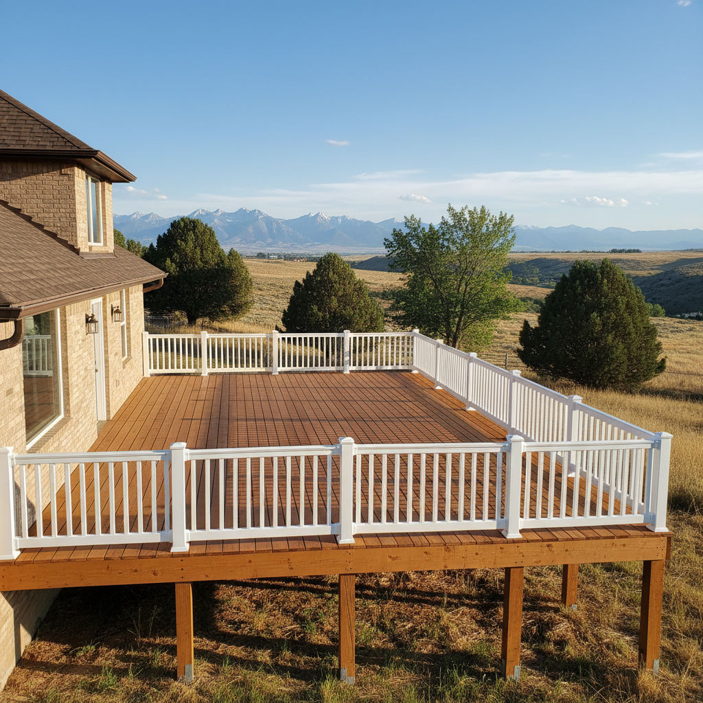 Completed deck painting & staining work at a residential property in Brigham City, UT