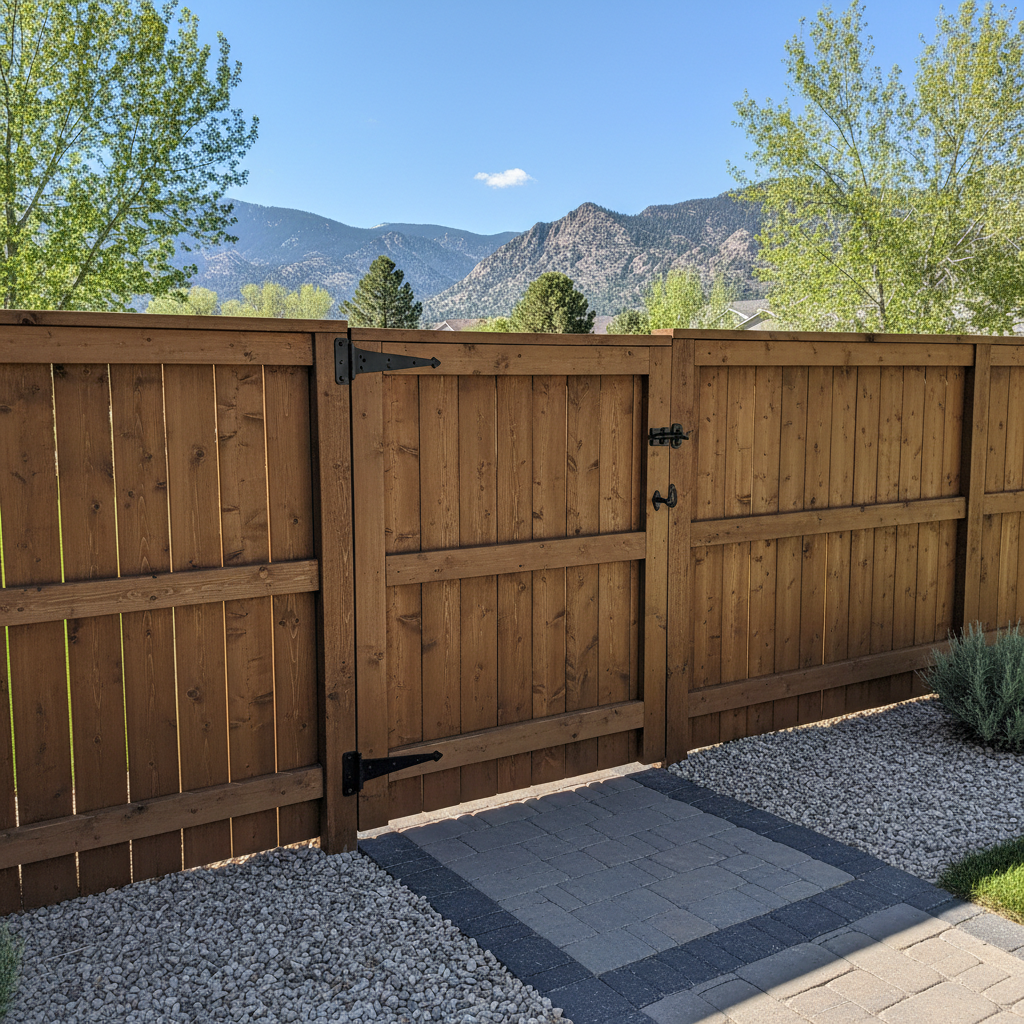 Completed gate installation work at a residential property in Ogden, UT