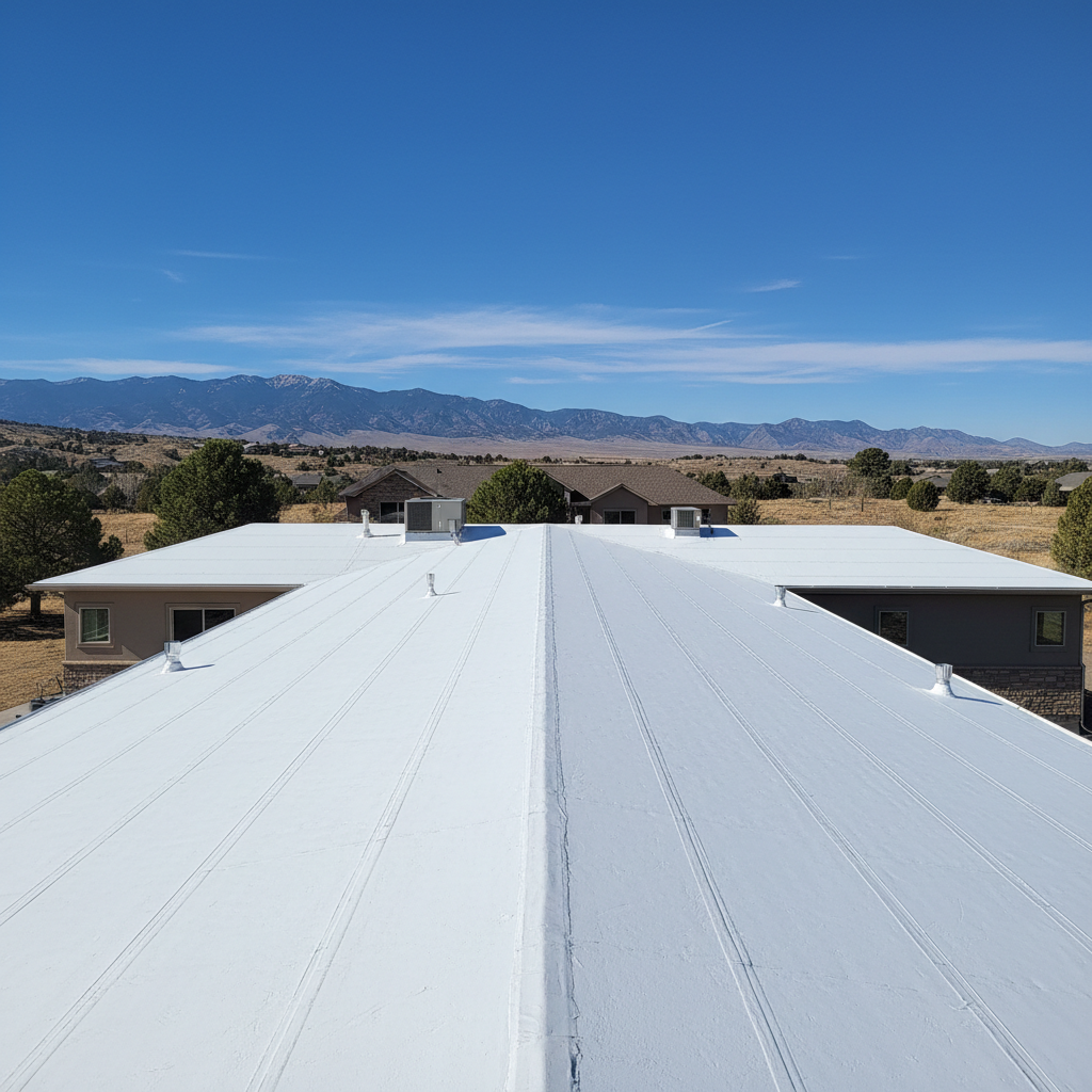 Completed commercial tpo roofing work at a residential property in Ogden, UT