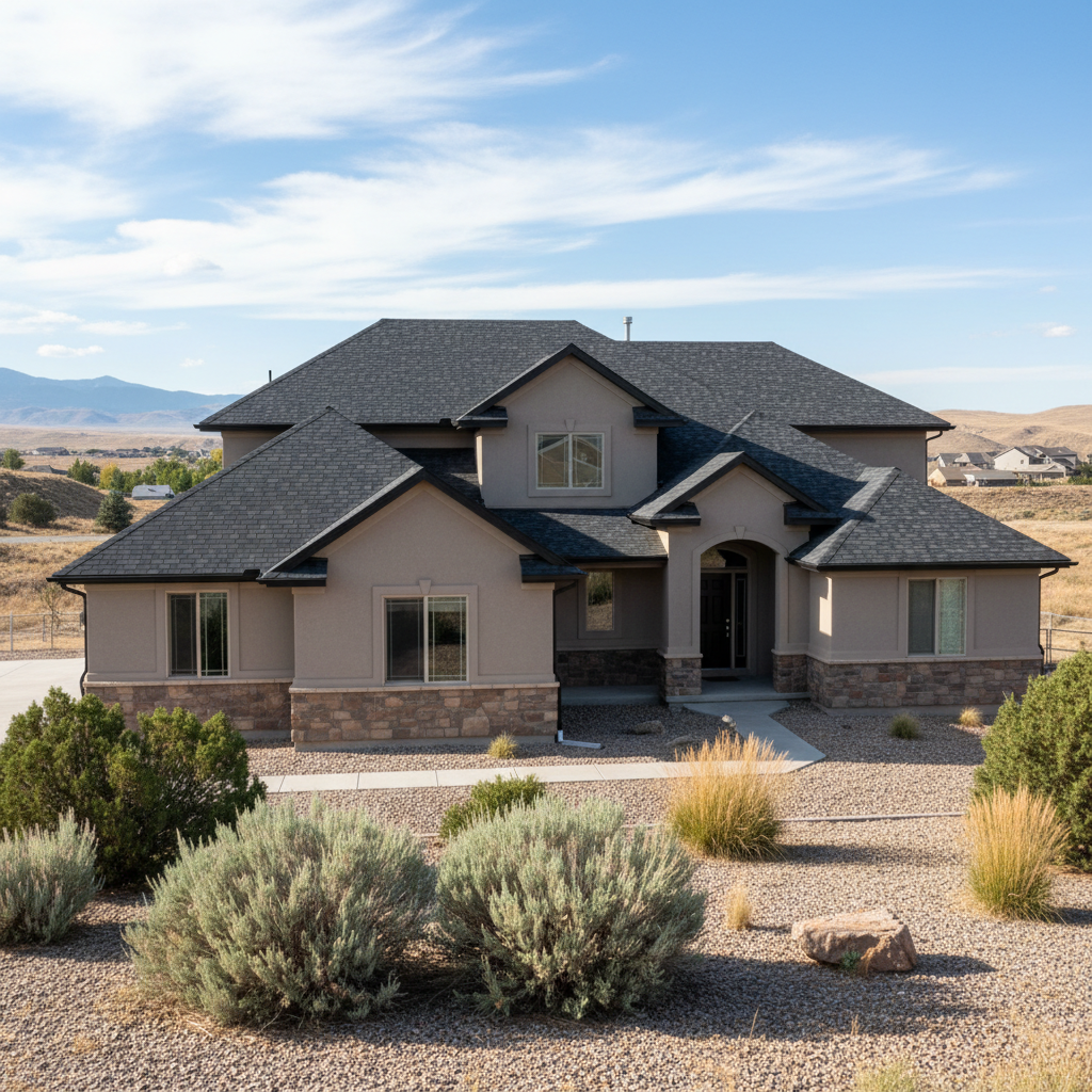 Completed new construction roofing work at a residential property in Kearns, UT