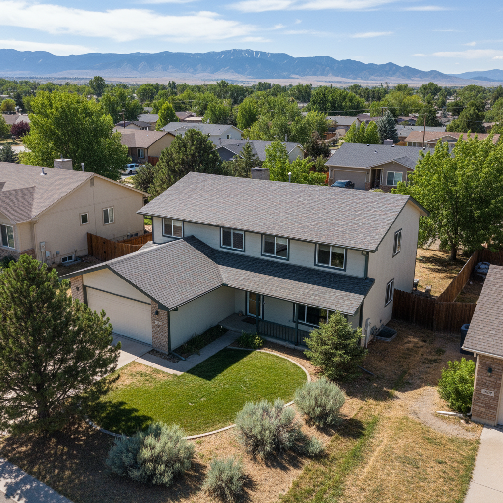 Completed roof installation work at a residential property in Ogden, UT