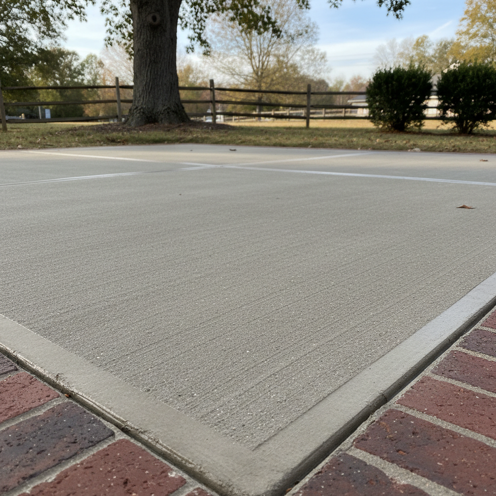 Completed concrete installation work at a residential property in Petersburg, VA