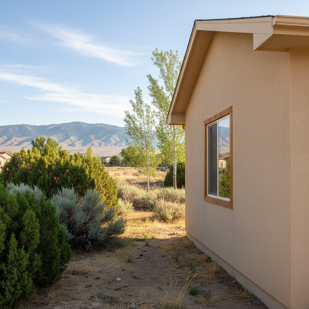 Completed stucco repair work at a residential property in Taylorsville, UT