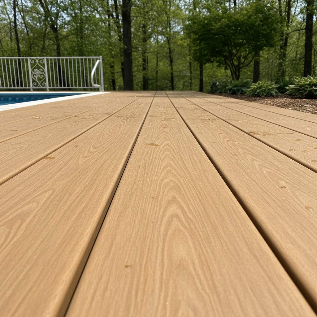 Completed pool decks work at a residential property in Dumfries, VA