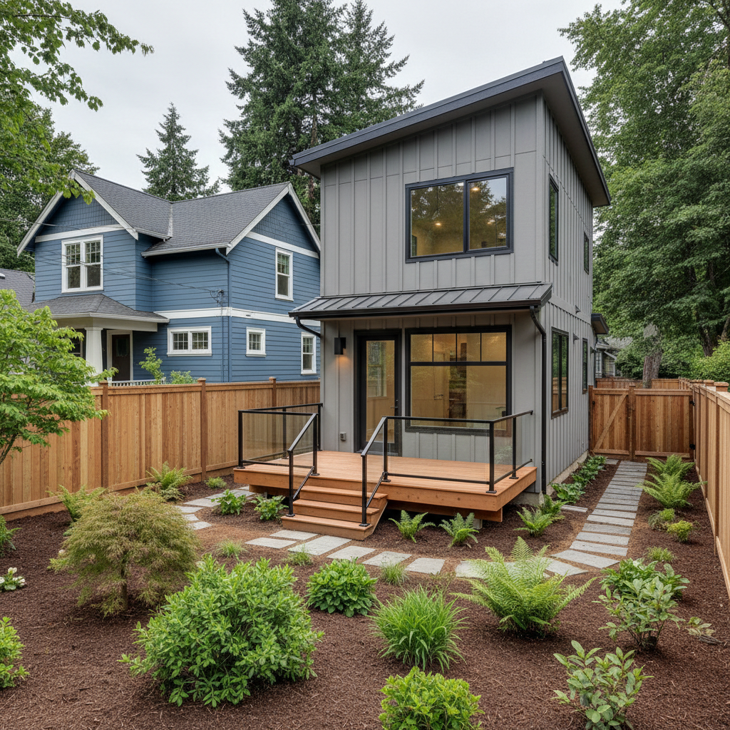 Completed adu design work at a residential property in Seattle, WA