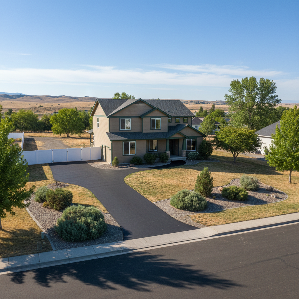 Completed commercial asphalt work at a residential property in Pasco, WA