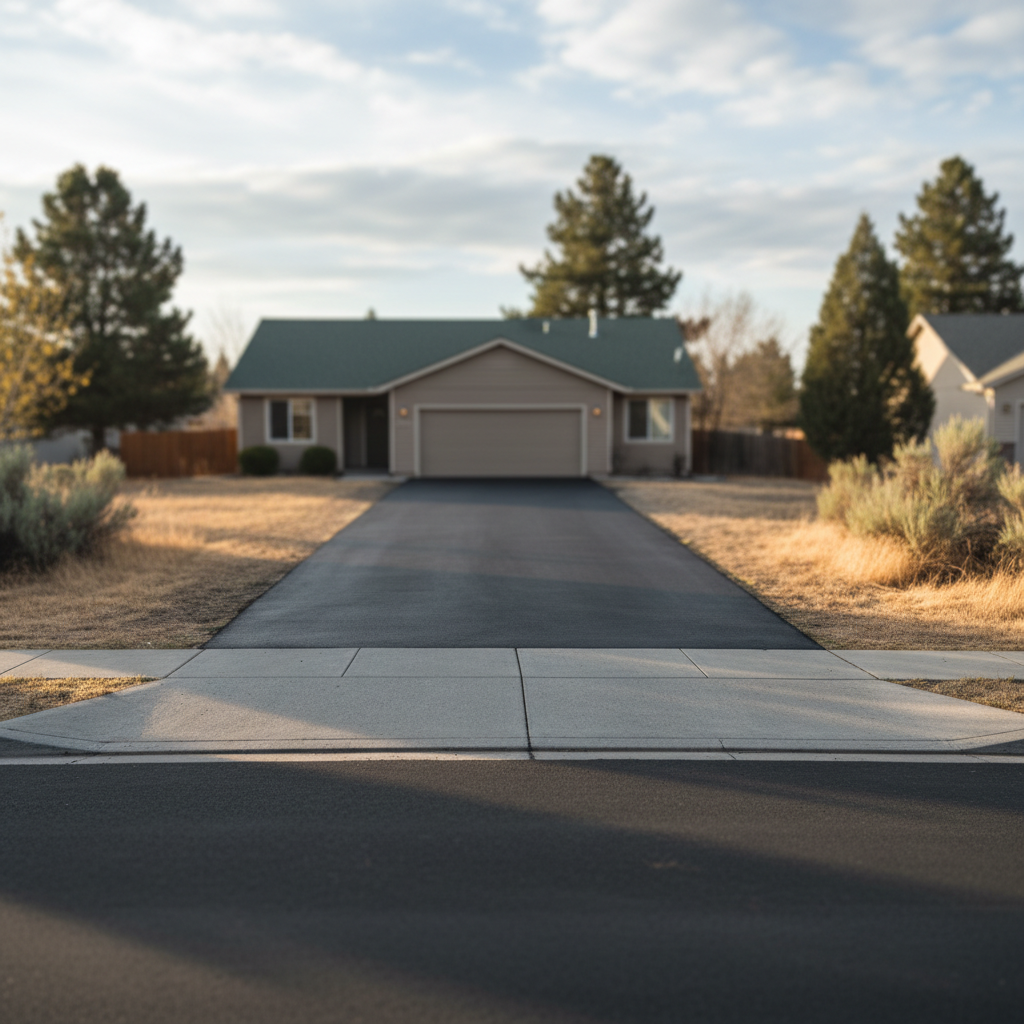 Completed slurry coating work at a residential property in Richland, WA