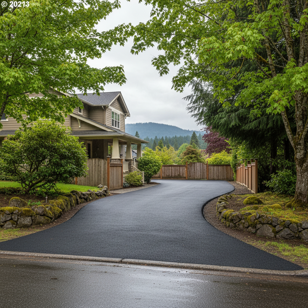 Completed residential asphalt work at a residential property in Seattle, WA