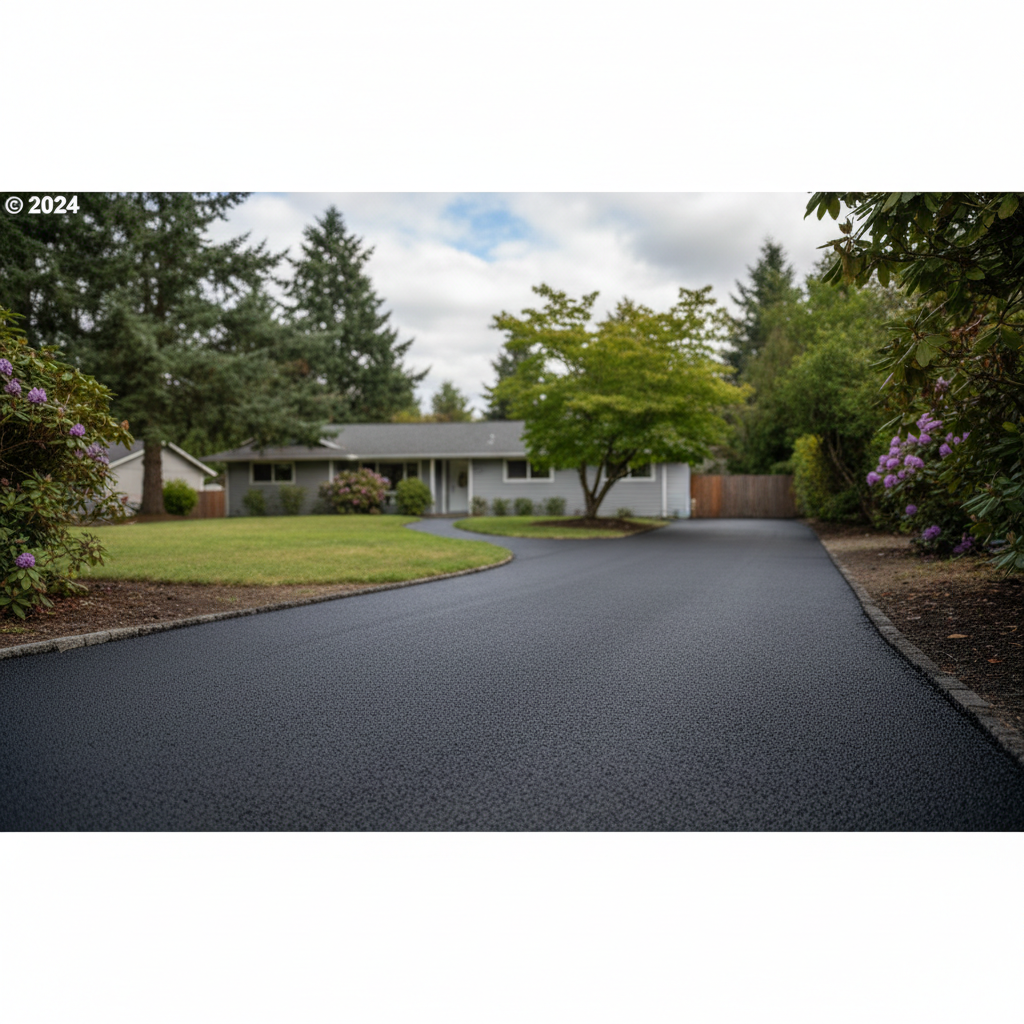 Completed slurry coating work at a residential property in Lakewood, WA