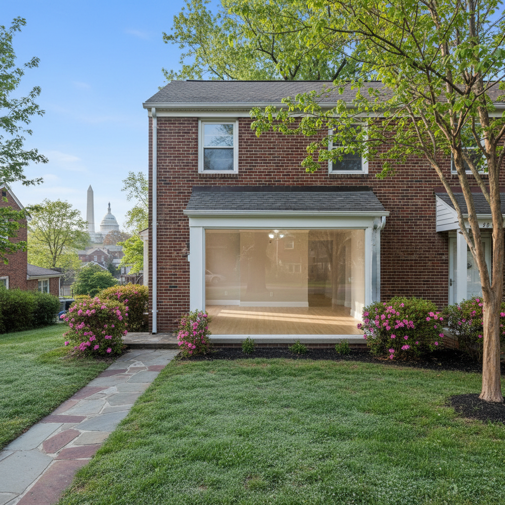 Completed structural drying work at a residential property in Washington, DC
