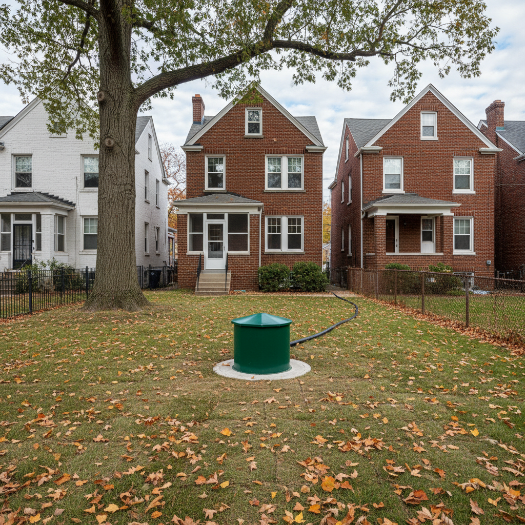 Completed well drilling work at a residential property in Washington, DC
